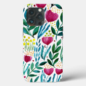 Botanische Blumendarstellung Case-Mate iPhone Hülle (Rückseite)