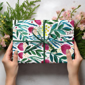 Botanische Blumendarstellung Geschenkpapier Set