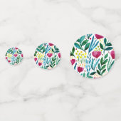 Botanische Blumendarstellung Konfetti (Vorderseiten)