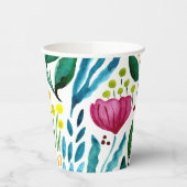 Botanische Blumendarstellung Pappbecher (Links)