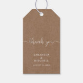 Botanische Blumendarstellung Vielen Dank Tag Geschenkanhänger (Vorderseite)