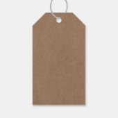 Botanische Blumendarstellung Vielen Dank Tag Geschenkanhänger (Rückseite)