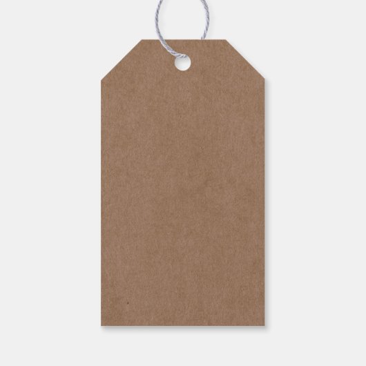 Botanische Blumendarstellung Vielen Dank Tag Geschenkanhänger (Rückseite)