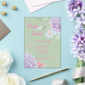 Botanische Blumendusche Acryleinladungen (In Situ (Hochzeit))