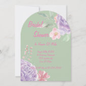 Botanische Blumendusche Einladung (Vorderseite)