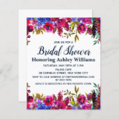 Botanische Blumendusche im Haushalt Einladung (Vorne/Hinten)