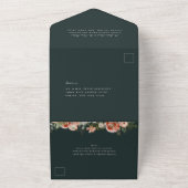 Botanische Blumenfeier Grüne Hochzeit im Herbst All In One Einladung (Außenbereich)