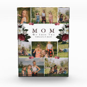 Botanische Blumengeschenke Mama 8 FotoCollage Fotoblock (Vorderseite)