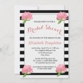 Botanische Blumenkarte (florale Muster) Modernes M Einladung (Vorderseite)