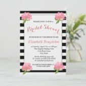 Botanische Blumenkarte (florale Muster) Modernes M Einladung (Stehend Vorderseite)