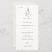 Botanische Blumenkarte für die Monographie Dankeskarte (Vorne/Hinten)