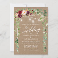 Botanische Blumenlampen Kalligrafie Hochzeitkraft