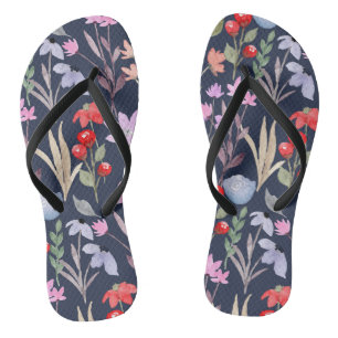 Botanische Blumenmuster-Mode Badesandalen