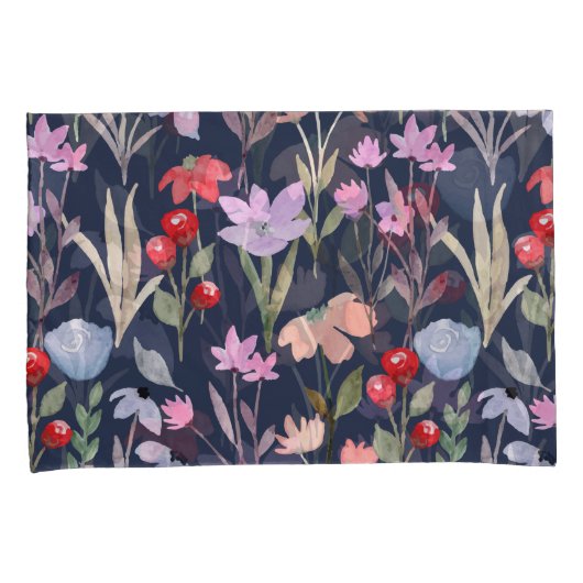 Botanische Blumenmuster-Mode Kissenbezug (Vorderseite-Rechts)
