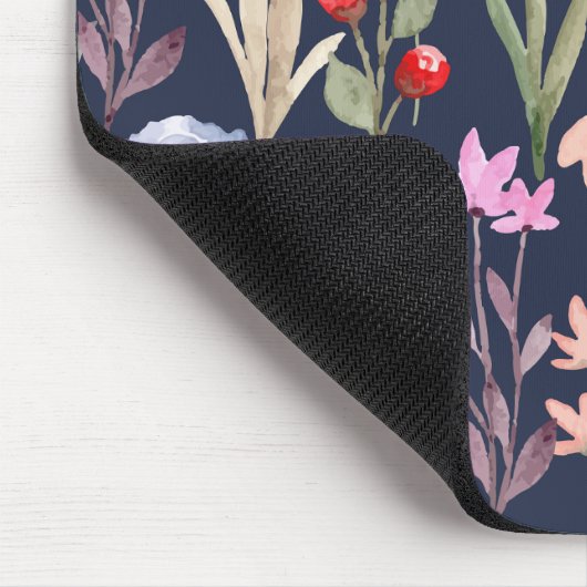 Botanische Blumenmuster-Mode Mousepad (Ecke)