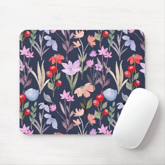 Botanische Blumenmuster-Mode Mousepad (Mit Mouse)