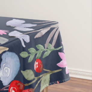 Botanische Blumenmuster-Mode Tischdecke