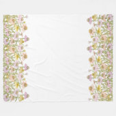 Botanische Blumenpracht Wasserpark California Fleecedecke (Vorderseite (Horizontal))