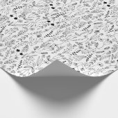 Botanische Blumenstrauß Geschenkpapier (Ecke)