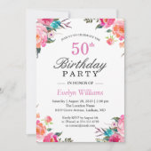 Botanische Blumenzeremonie Geburtstagsparty Einladung (Vorderseite)