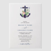 Botanische Blumenzwiebelhochzeit Pergament Einladungen (Vorderseite)