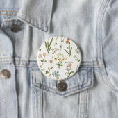 Botanische Blüte - Elegante Blumen Button (Beispiel)