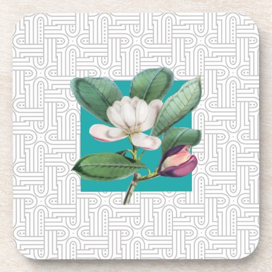Botanische Blüte Getränkeuntersetzer (Vorderseite)