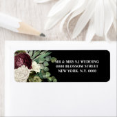 Botanische Blüte Land Rose Burgund schwarz (Insitu)