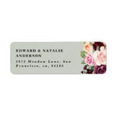 Botanische Blüte und Blattwerk (Vorne)