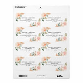 Botanische Blüte und Blattwerk (Vorne)