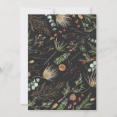 Botanische Blüten der Hochzeit 1 Foto Save The Date (Rückseite)