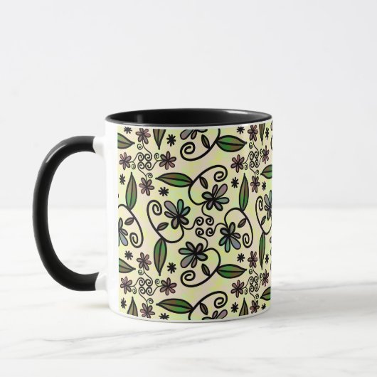 botanische Blüten Kaffeetasse (Links)