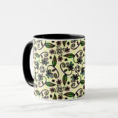 botanische Blüten Kaffeetasse (Vorderseite Links)