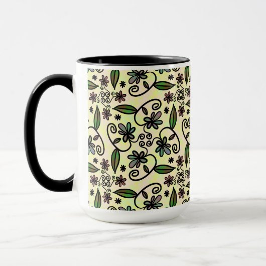 botanische Blüten Kaffeetasse (Links)
