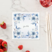 Botanische Blüten Napkins Serviette (Beispiel)