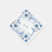 Botanische Blüten Napkins Serviette (Ecke)