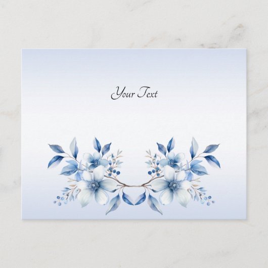 Botanische Blüten Postkarte (Vorderseite)