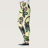 Botanische Blütenblätter Leggings (Links)