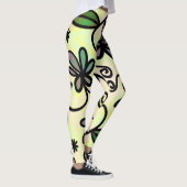 Botanische Blütenblätter Leggings (Rechts)