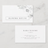 Botanische Blütendarstellung Visitenkarte (Vorne/Hinten)