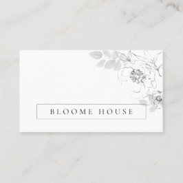 Botanische Blütendarstellung Visitenkarte