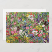 Botanische Blütennatur-Wildblume Feiertagskarte (Vorne/Hinten)