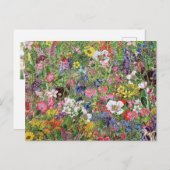 Botanische Blütennatur-Wildblume Feiertagspostkarte (Vorne/Hinten)
