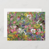 Botanische Blütennatur-Wildblume Feiertagspostkarte (Vorne/Hinten)