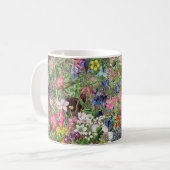 Botanische Blütennatur-Wildblume Kaffeetasse (Vorderseite Links)