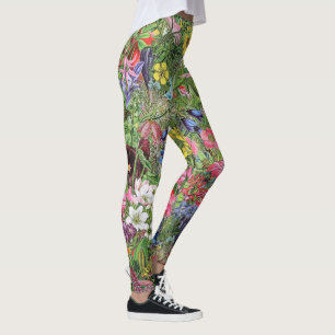 Botanische Blütennatur-Wildblume Leggings