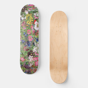 Botanische Blütennatur-Wildblume Skateboard