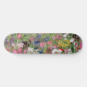 Botanische Blütennatur-Wildblume Skateboard (Horizontal)
