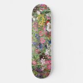 Botanische Blütennatur-Wildblume Skateboard (Vorderseite)