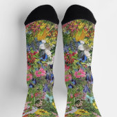 Botanische Blütennatur-Wildblume Socken (Oben)